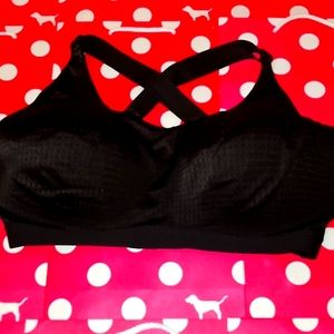 Victoria's Secret sports bra, 34DD, black